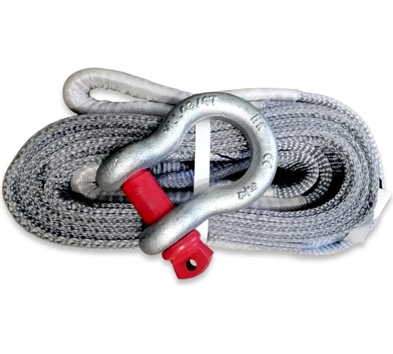 Изображение товара Трос буксировочный текстильный КанТраст 24 т 6 м скоба-скоба артикул tbt246000ss