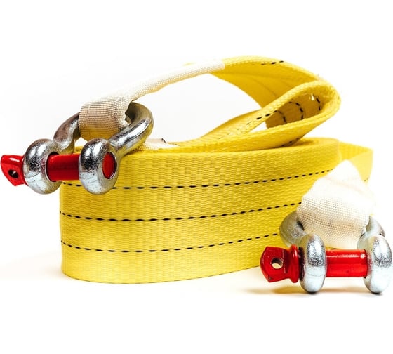 Изображение товара Трос буксировочный текстильный КанТраст 18 т 6 м скоба-скоба артикул tbt186000ss