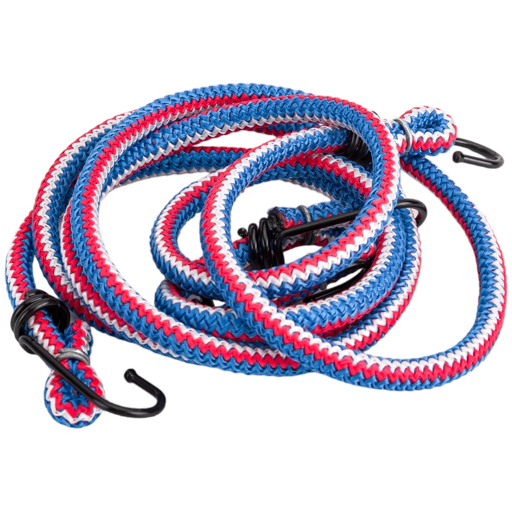 Изображение товара Эластичная веревка Стройбат 8x1000мм с крюками 2 шт