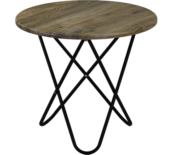 Изображение товара Журнальный стол Мебелик BeautyStyle 20 дуб крымский состаренный/черный 8142