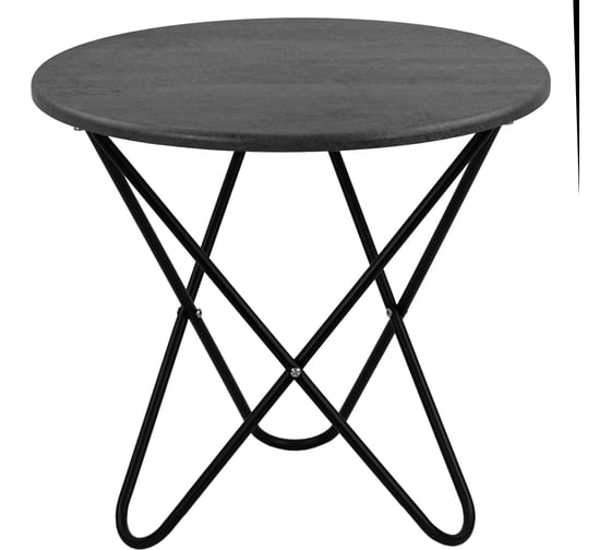 Изображение товара Журнальный стол Мебелик BeautyStyle 20 серый бетон/черный 8143