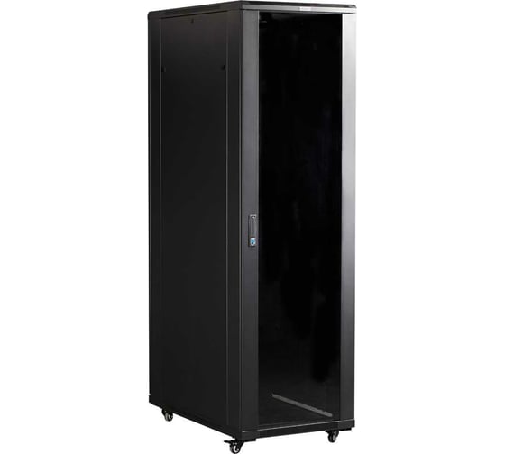 Изображение товара Шкаф TWT 19" Business, 22U 600x800, черный, передняя дверь стекло, задняя дверь распашная металл TWT-CBB-22U-6x8-G1