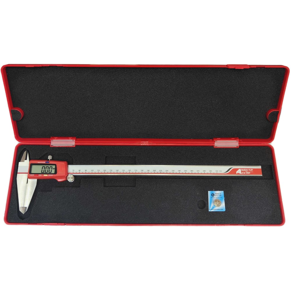 Изображение товара Штангенциркуль АЛЬФА-НДТ ШЦЦ-I-300-0,01, с первичной калибровкой УП-00003426