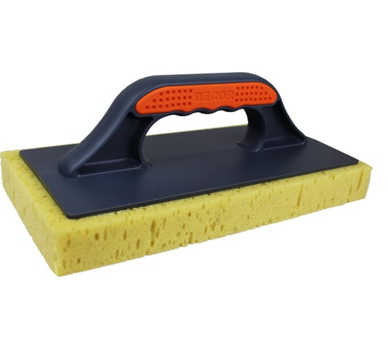 Изображение товара Терка DECOR 670-004 крупнопористый бежевый поролон, 280x140 мм 11608283