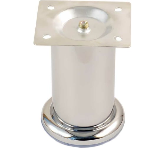 Изображение товара Мебельная ножка MFK-TORG цилиндр, низ хром, диаметр 50 мм, высота 80 мм, хром 04 01 021 НЦ 5080 Х