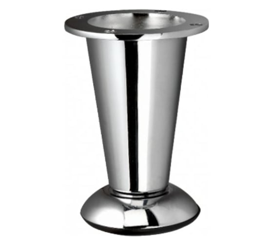 Изображение товара Мебельная ножка MFK-TORG конус, крепление диск, высота 10 см, хром 08 01 008 Н/К100 Х