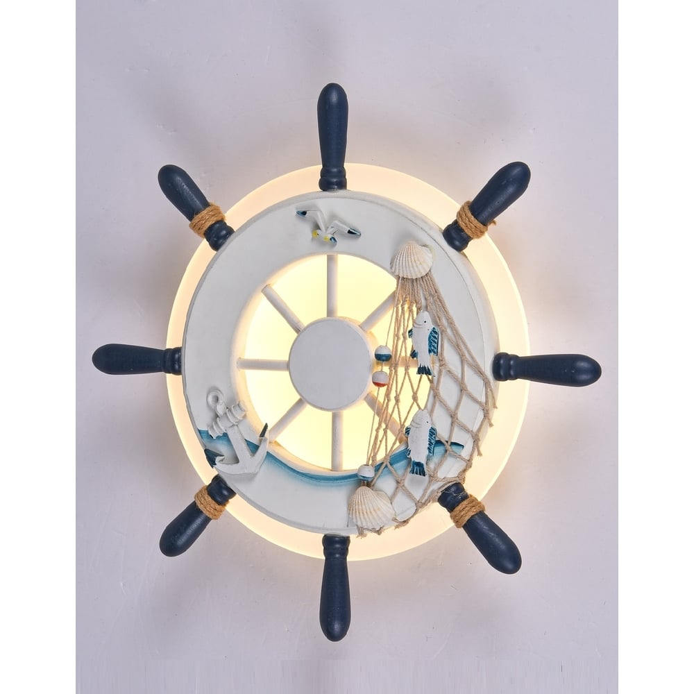 Настенный светильник Мелодия Света декор для творчества металл эмаль морской конёк 1 7х1 см