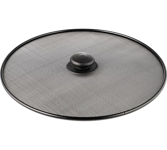 Изображение товара Крышка-экран Lara 29 см, черная, универсальная, нержавеющая сталь LR01-96