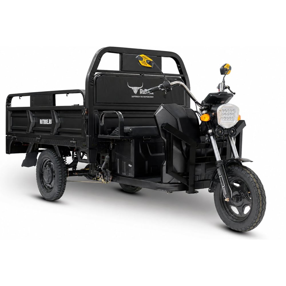Грузовой электротрицикл Rutrike D4 1800 60V1500W черный 023293-2496