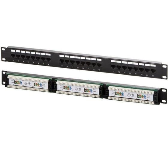 Изображение товара Патч-панель NewMaX 19, категория 5е, 1U, 24 порта UTP NM-PPU24C