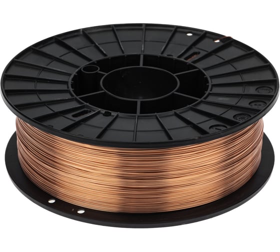 Изображение товара Проволока сварочная омедненная СВ08Г2С-О (ER70S-6; SG2) 5 кг, 0.8 мм, D200 KRANZ KR-11-0981-5