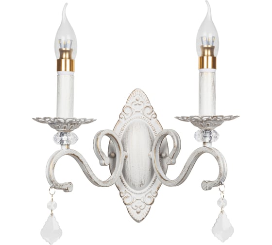 Изображение товара Настенный светильник Мелодия Света P9680-2W WT+GD 000029196