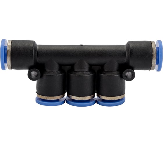 Изображение товара Фитинг цанговый разветвитель на пять входов по 6 мм Pegas pneumatic 5401