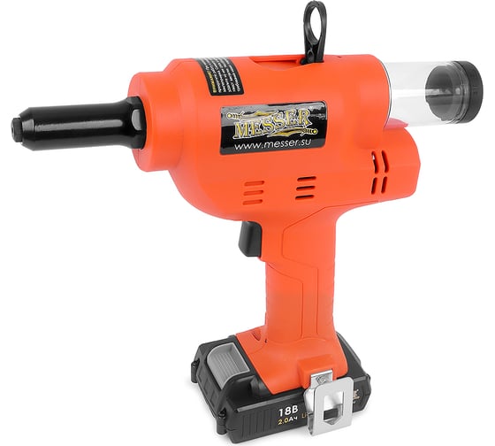 Изображение товара Вытяжной заклепочник MESSER M4000 с возможностью работы от аккумулятора и сети 220 вольт 05-32-401
