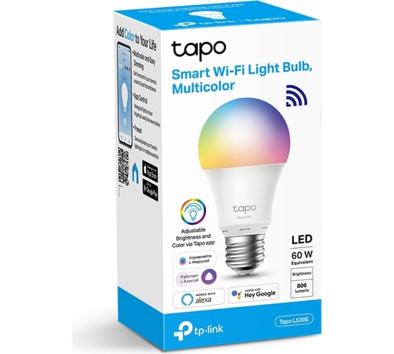 Изображение товара Умная многоцветная wi-fi лампа TP-Link Tapo L530E
