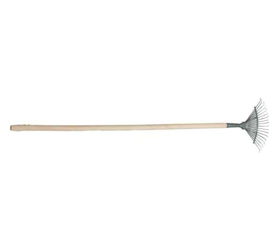 Изображение товара Грабли ООО Агростройлидер веерные проволочные 18-ти зубые порошковая окраска с черенком САД-09.11.1