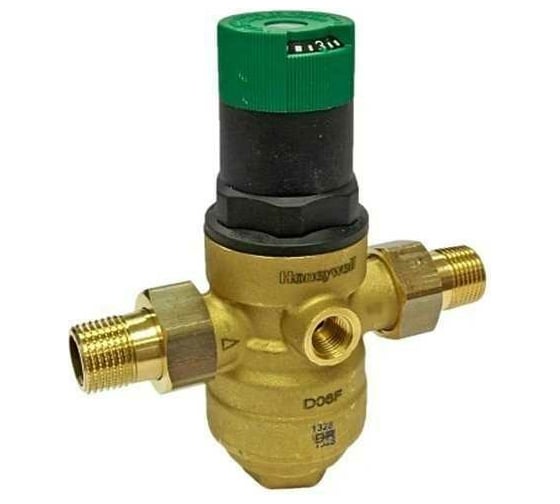 Изображение товара Клапан понижения давления Honeywell на горячую воду, диапазон регулировки 1.5-6 атм, D06F-1 1/4''B D06F-11/4B