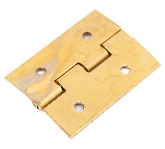 Изображение товара Шкатулочная латунированная петля ALBERTS 20x15 мм, 4 шт. 953348