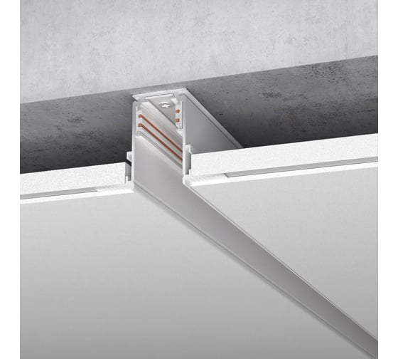 Изображение товара Встраиваемый шинопровод Elektrostandard - slim magnetic (белый) (1м) 85086/00 a061233