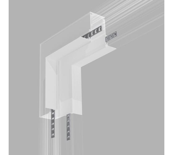 Изображение товара Угловой внутренний коннектор для встраиваемого шинопровода Elektrostandard - slim magnetic белый 85093/00 a061240