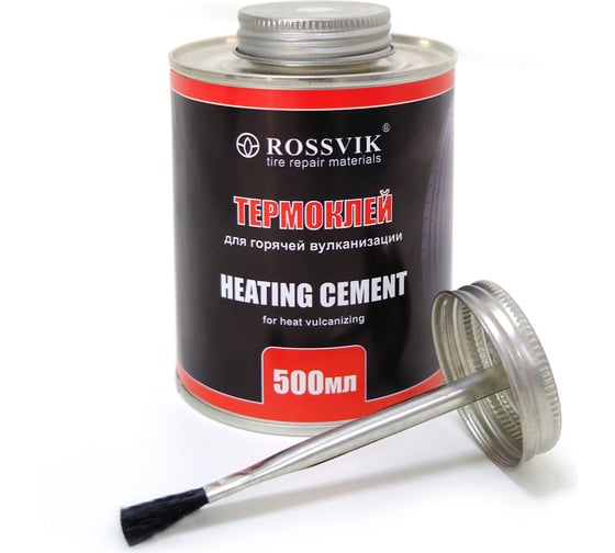 Изображение товара Термоклей Rossvik 500 мл, банка с кистью, срок годности 6 месяцев TG.05.X.K.2