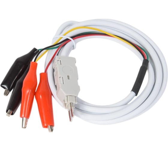 Изображение товара Тестовый 4-х полюсный шнур для плинтов TWT LSA/Крокодил, 1,5м LSA-P4-CR4-1.5m TWT-LSA-P4-CR4-1.5m