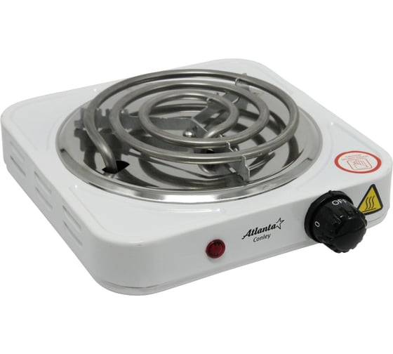 Изображение товара Одноконфорочная электроплитка Atlanta ATH-1734 white