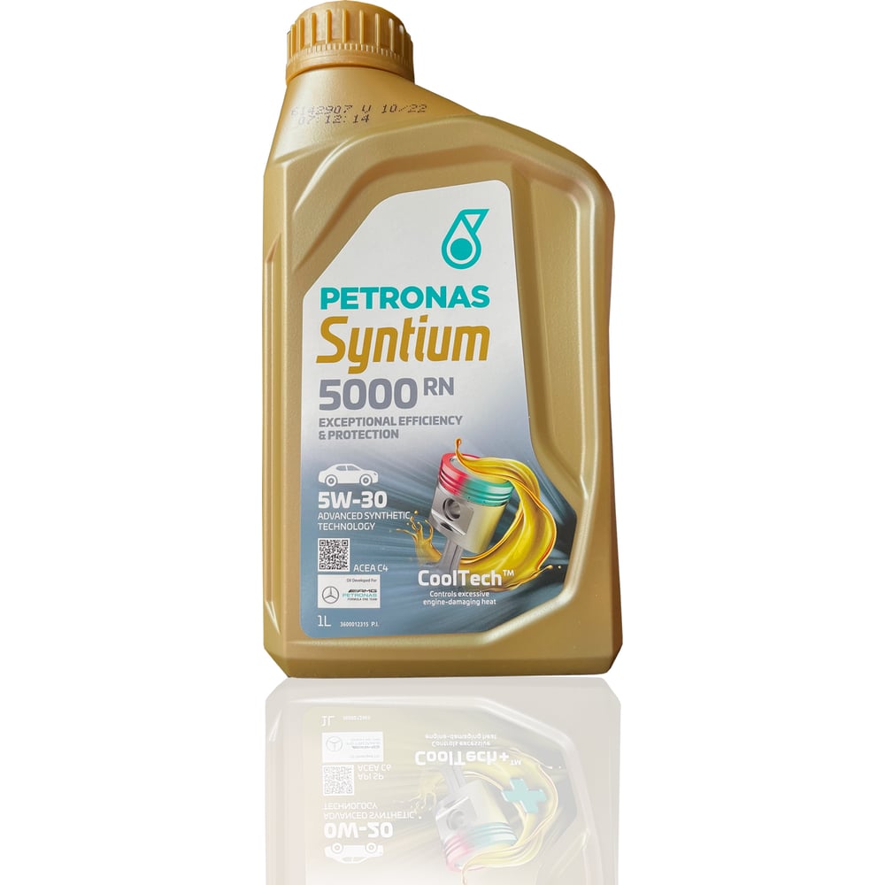 Синтетическое моторное масло Petronas 5W30 70543E18EU 18321619 SYNTIUM 5000 RN 5W30 ACEA C4 - фото 1