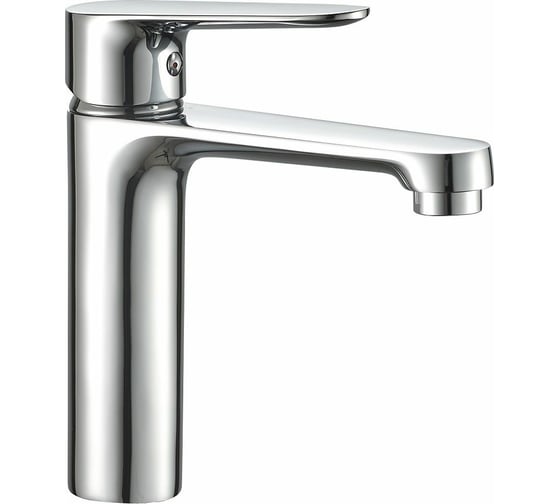 Изображение товара Смеситель для раковины OUTE 150 мм, цвет хром, однорычажное управление, монтаж на одно отверстие, на гайке, гибкая подводка T21001