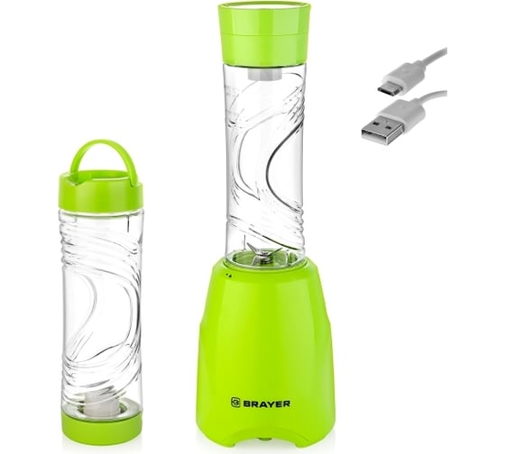 Изображение товара Вакуумный блендер BRAYER 300 Вт, 600 мл, ножи из нержавеющей стали, сохранение витаминов BR1202