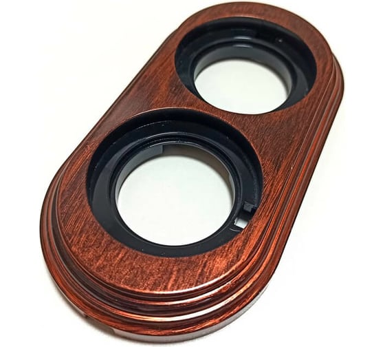 Изображение товара 2-х постовая рамка Bironi пластик, цвет медный век BF1-620-16/PL