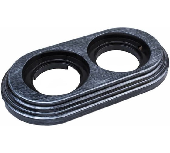 Изображение товара 2-х постовая рамка Bironi пластик, серебряный век BF1-620-11/PL