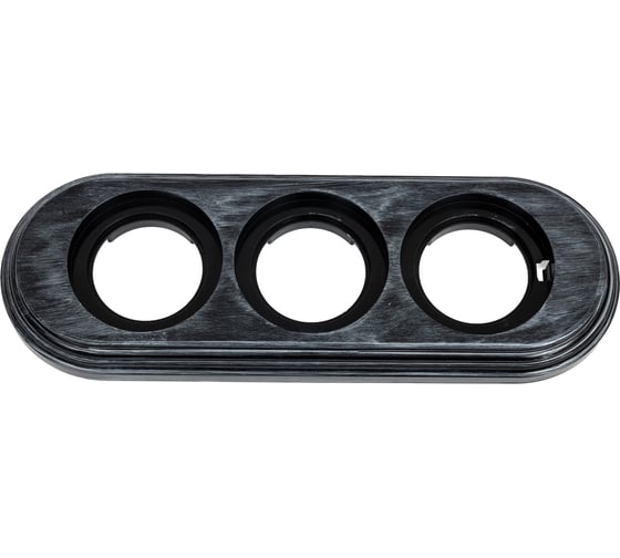 Изображение товара 3-х постовая рамка Bironi, пластик, серебряный век BF1-630-11/PL