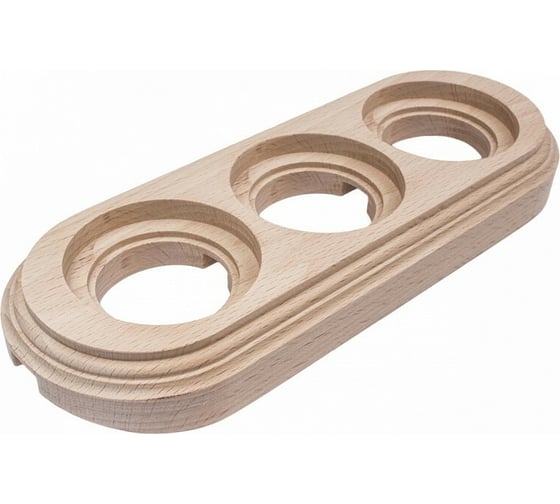 Изображение товара 3-х постовая рамка Bironi натурэль, на бревно 260мм BFC26-630-10