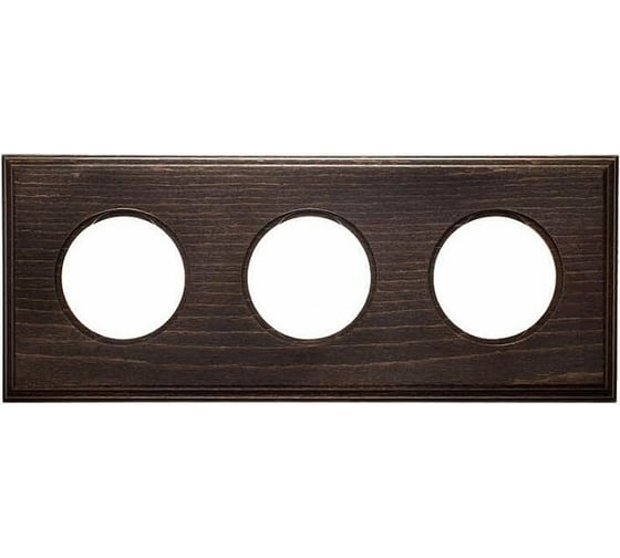 Изображение товара 3-х постовая рамка Bironi винтаж, скрытого монтажа bf4 BF4-630-18