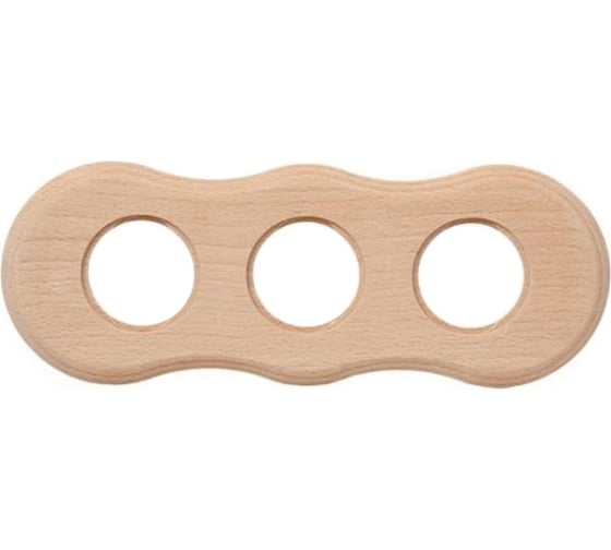 Изображение товара 3-х постовая рамка Bironi натурэль, скрытого монтажа bf8 BF8-630-10