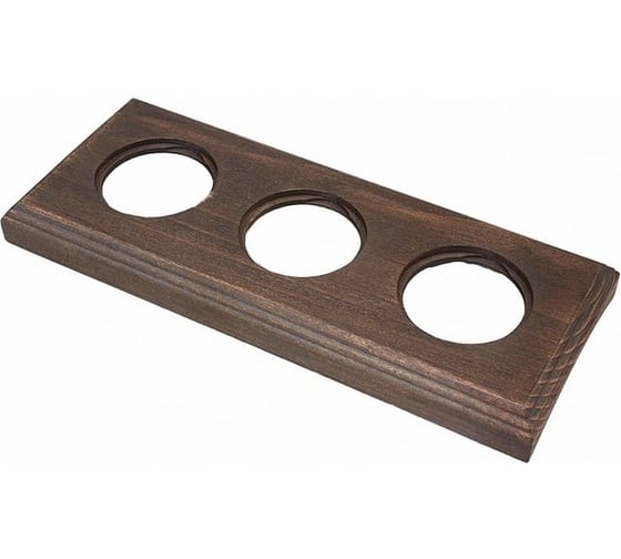 Изображение товара 3-х постовая рамка Bironi винтаж, на бревно 220мм, скрытого монтажа BF4C22-630-18