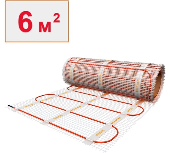 Изображение товара Электрический теплый пол под плитку ТеплоСофт 6м.кв 900Вт 6900/2