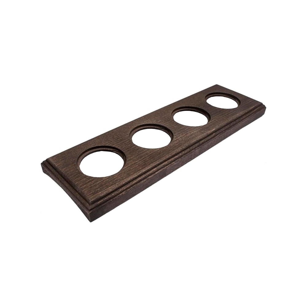 Изображение товара 4-х постовая рамка Bironi винтаж на бревно 220мм коричневая BF4C22-640-18