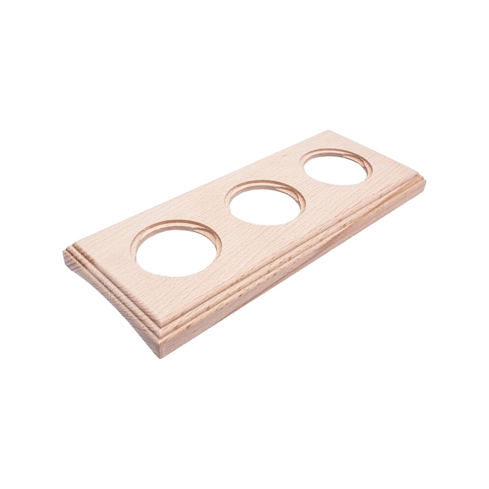 Изображение товара 3-х постовая рамка Bironi натурэль на бревно 220мм серия Шедель