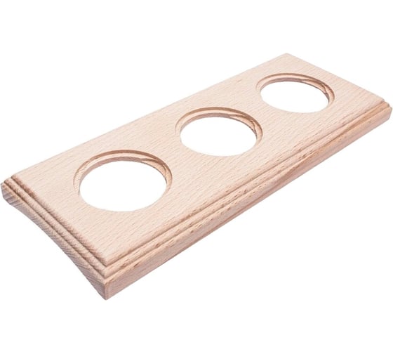 Изображение товара 3-х постовая рамка Bironi натурэль, на бревно 240мм, скрытого монтажа BF4C24-630-10