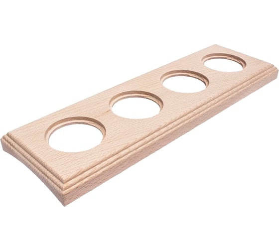 Изображение товара 4-х постовая рамка Bironi натурэль, на бревно 220мм, скрытого монтажа BF4C22-640-10