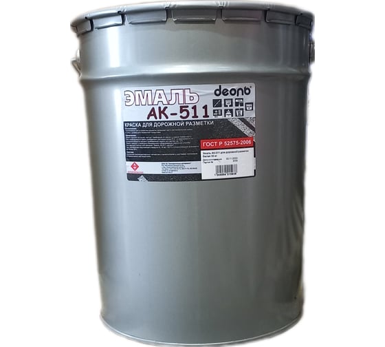 Изображение товара Эмаль Деоль ак-511 желтая 30 кг 00028565