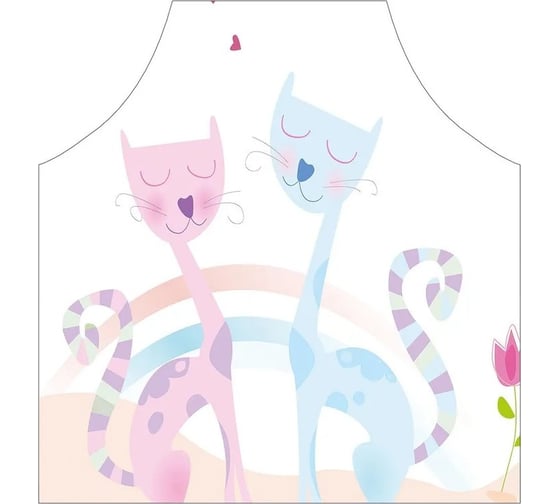 Изображение товара Кухонный фартук JOYARTY Кошачья любовь, универсальный размер для женщин и мужчин ap_422691