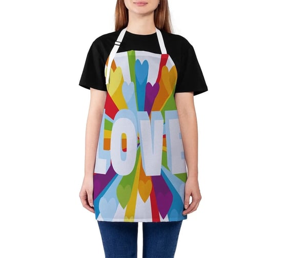 Изображение товара Кухонный фартук JOYARTY Любовь, универсальный размер для женщин и мужчин ap_422708