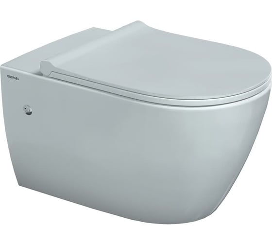Изображение товара Подвесной унитаз Berges MASCON Rimless 57 см, сиденье дюропласт Toma Slim SO, микролифт, быстросъем 082128