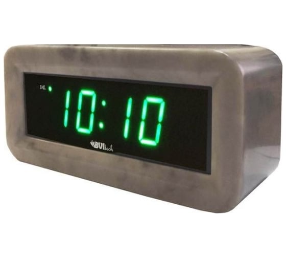 Изображение товара Сетевые часы BVItech зеленый/мрамор BV-18GGM