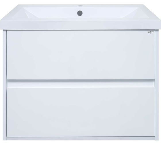 Изображение товара Подвесная тумба Misty Алиса - 58 2 ящика, белая эмаль Э-Али01058-011П2Я