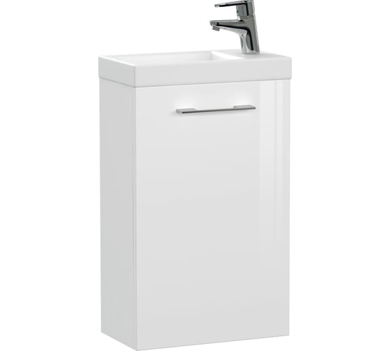 Изображение товара Комплект Cersanit тумба LARA 40, белая раковина COMO 40, смеситель CARI, сифон 64228