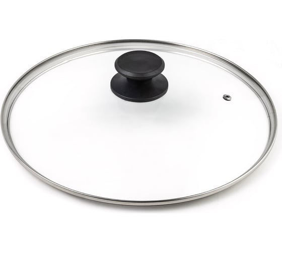 Изображение товара Крышка Lara 24 см, стеклянная, универсальная, стильная ручка LR01-97